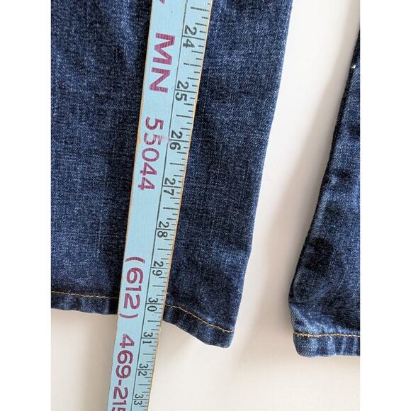 Express Extreme Flare Jeans Womens Size 9/10 L Blue Denim Precision Fit Basic - Picture 4 of 9